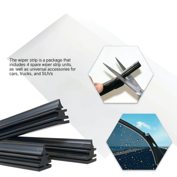 Windshield Wiper Blade Refill Kutyun Chrome 26in-6