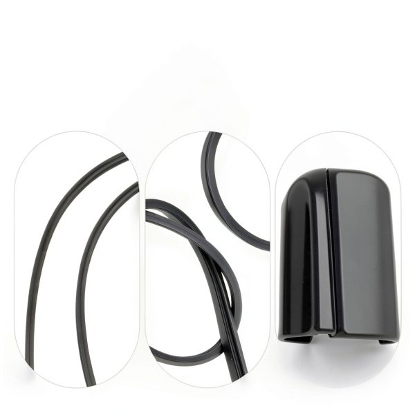 yeeluzan Front Wiper Blade Refill Kit Black Rubber-4