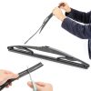 SEWACC Windshield Wiper Refills Black Blades-3