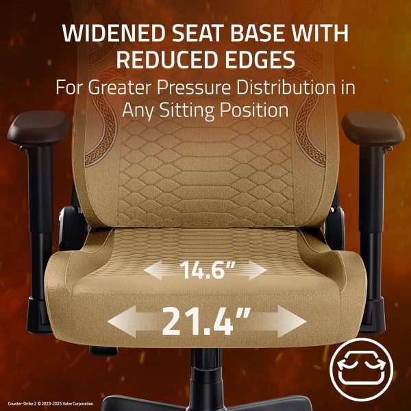 Razer Iskur V2 X Gaming Chair Black Fabric Design-3
