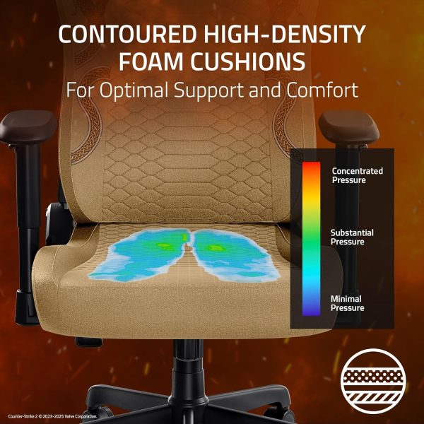 Razer Iskur V2 X Gaming Chair Black Fabric Design-4