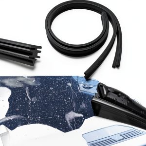 HQRNYP Windshield Wiper Refill Universal Fit Rubber-0