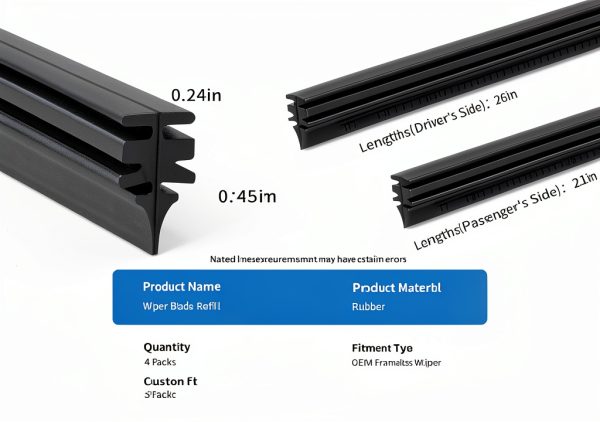 Ford Explorer Wiper Blade Refill Erivis Rubber-5