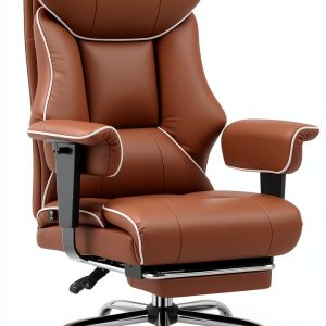 GTPLAYER 400LBS Big and Tall Office Chair Breathable Leather-0