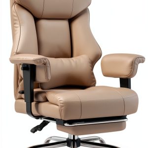 GTPLAYER 400LBS Big and Tall Office Chair Breathable Leather-0