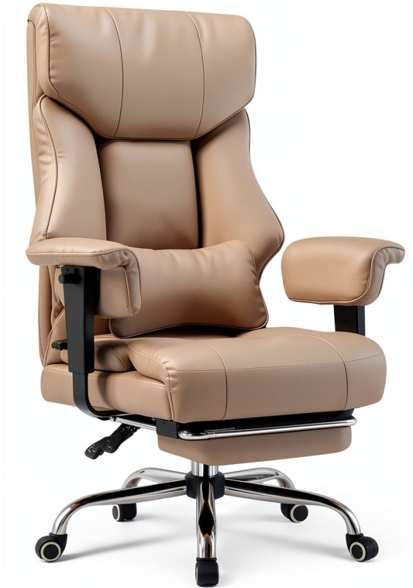 GTPLAYER 400LBS Big and Tall Office Chair Breathable Leather-0