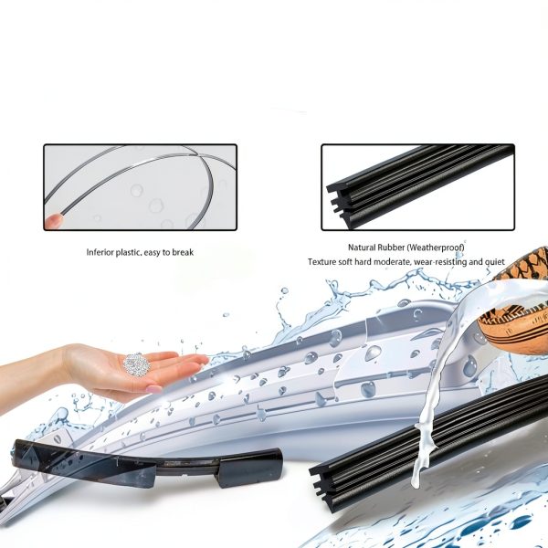 Cyanslen Car Windshield Wiper Refills Universal Fit-3