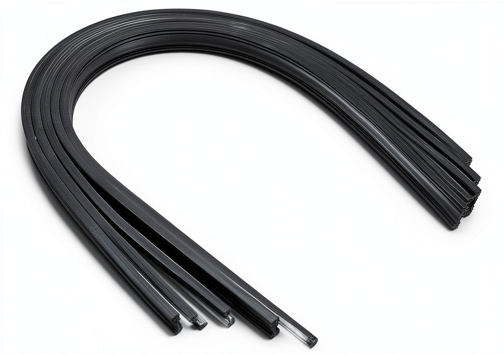 Installing BESPORTBLE windshield wiper strip on a car windshield