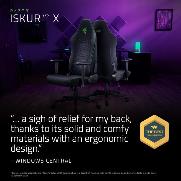 Razer Gaming Chair Black Modern Design-2