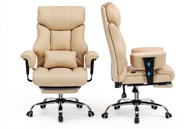 GTPLAYER 400LBS Big and Tall Office Chair Breathable Leather-1