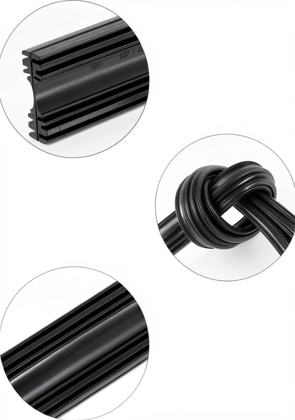 Windshield Wiper Strip BESPORTBLE Black Universal-4