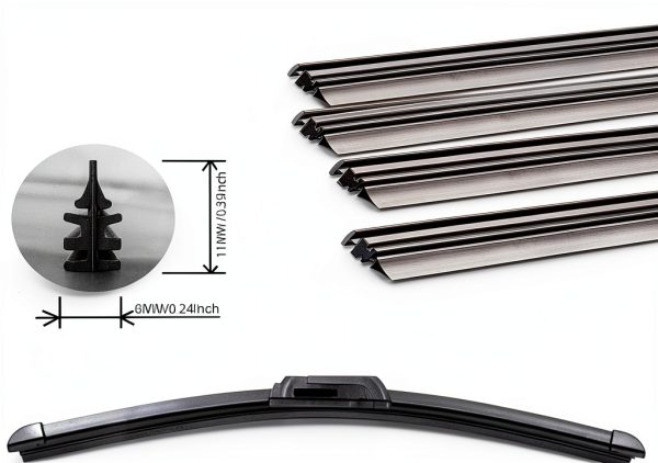 Cyanslen Car Windshield Wiper Refills Universal Fit-2