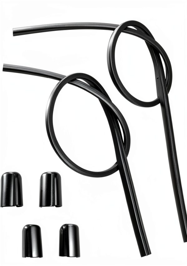 yeeluzan Front Wiper Blade Refill Kit Black Rubber-0