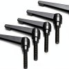 QWORK M8 x 40mm Adjustable Clamping Lever Handle 5 Pack Black Matte-0