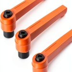 uxcell® M8 Handle Adjustable Clamping Lever Push Button Ratchet Female Threaded Stud 3 Pcs-0