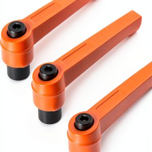 uxcell® M8 Handle Adjustable Clamping Lever Push Button Ratchet Female Threaded Stud 3 Pcs-0
