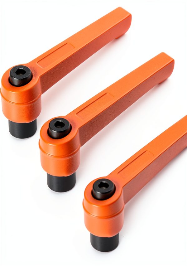 uxcell® M8 Handle Adjustable Clamping Lever Push Button Ratchet Female Threaded Stud 3 Pcs-0