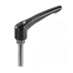 Kipp KHD-50 Threaded-Stud Zinc Adjustable Handle 65mm M8 x 1.25 x 35-0