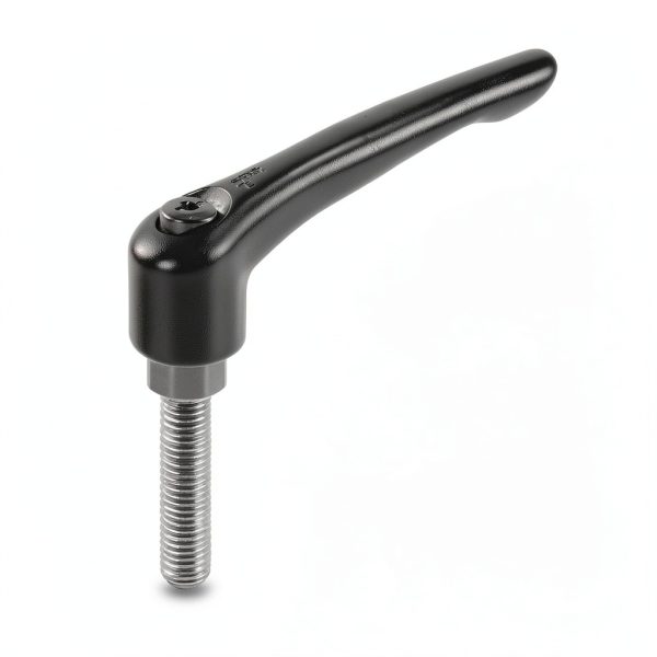 Kipp KHD-50 Threaded-Stud Zinc Adjustable Handle 65mm M8 x 1.25 x 35-0