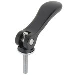 Kipp Steel Adjustable Cam Lever 1/4-20 Thread Blue 50mm Size 1-0