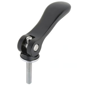 Kipp Steel Adjustable Cam Lever 1/4-20 Thread Blue 50mm Size 1-0