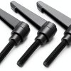 QWORK M8 x 40mm Adjustable Clamping Lever Handle 5 Pack Black Matte-6