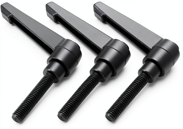 QWORK M8 x 40mm Adjustable Clamping Lever Handle 5 Pack Black Matte-6