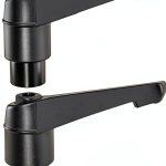 LumaGrove M14 x 114 Adjustable Knob Handle Black Metal for Lathe-0