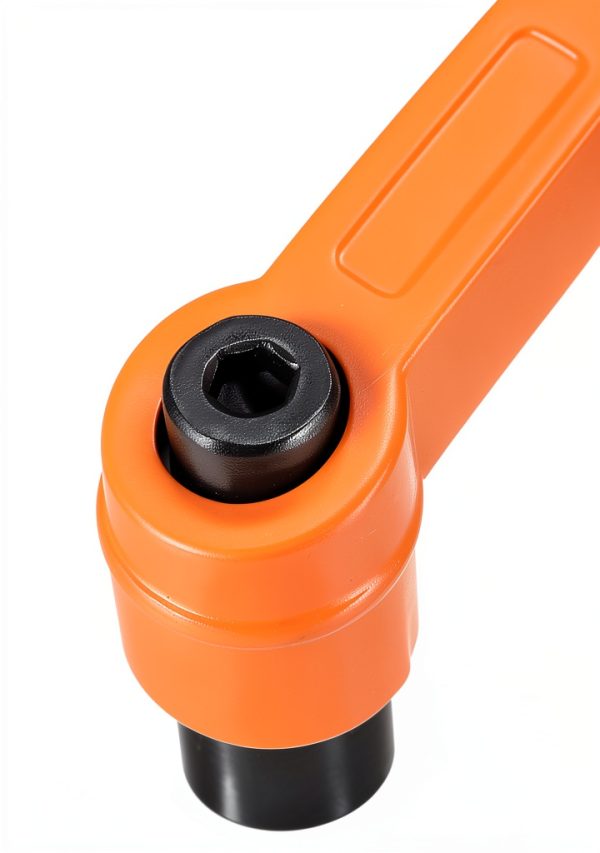 uxcell® M8 Handle Adjustable Clamping Lever Push Button Ratchet Female Threaded Stud 3 Pcs-2